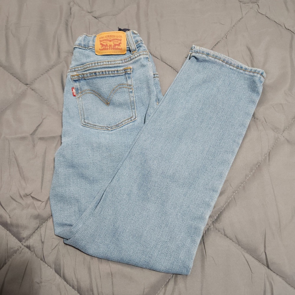 Levi's Low Pro Jeans Women's 25x26.5 Mid Rise Straight Leg‎ Light Wash